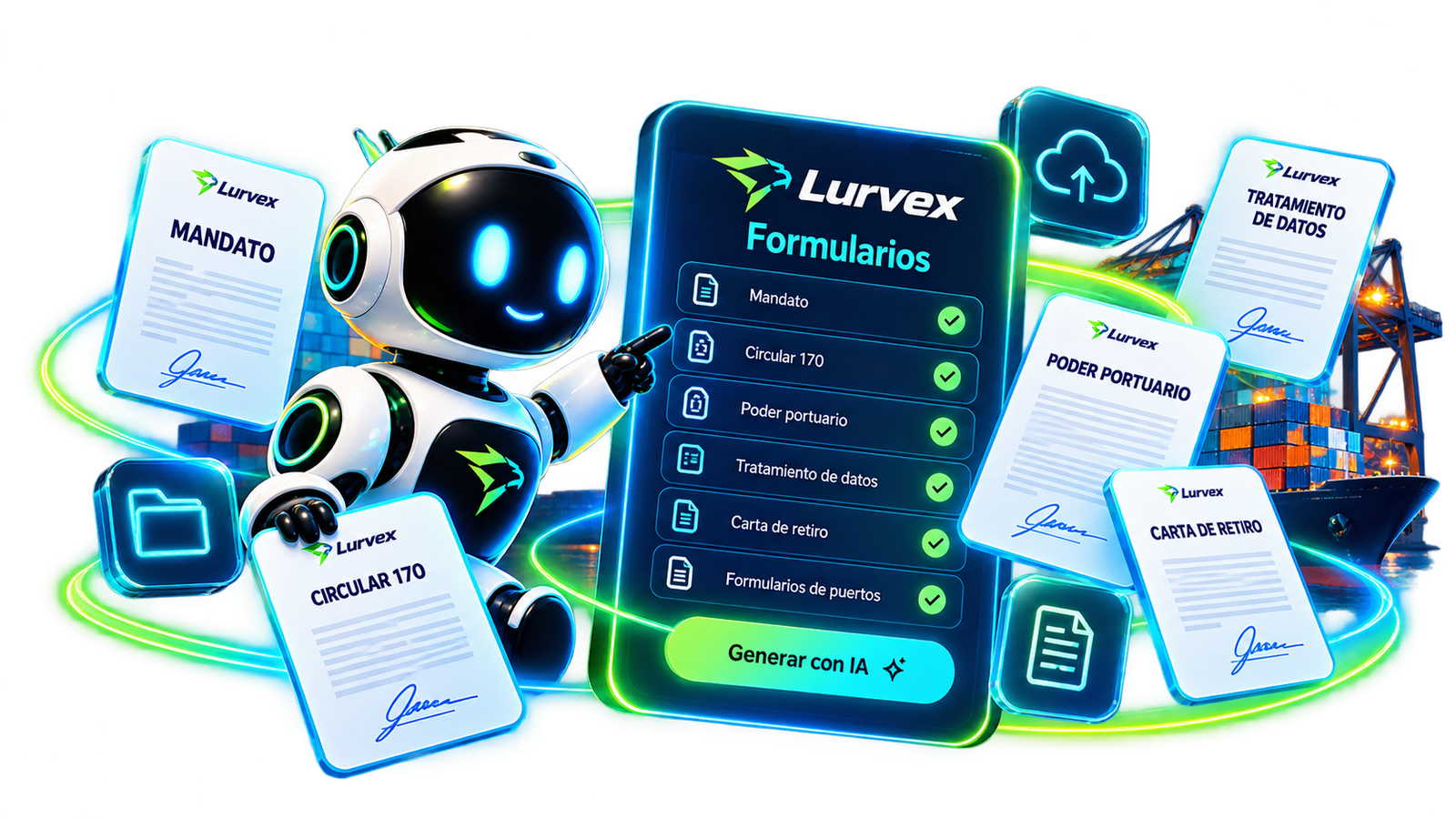Robot Lurvex con formularios automatizados