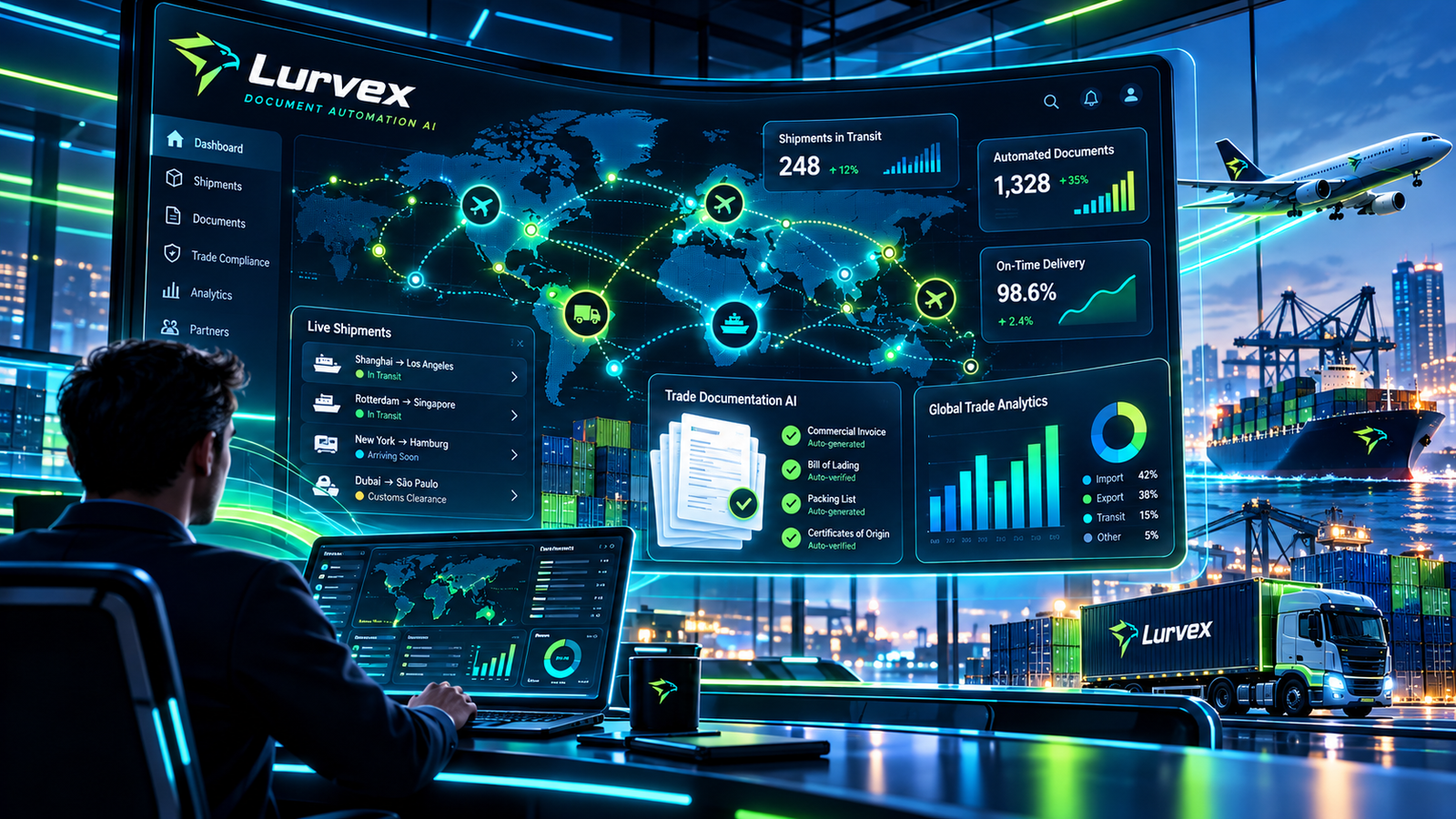 Dashboard para freight forwarders