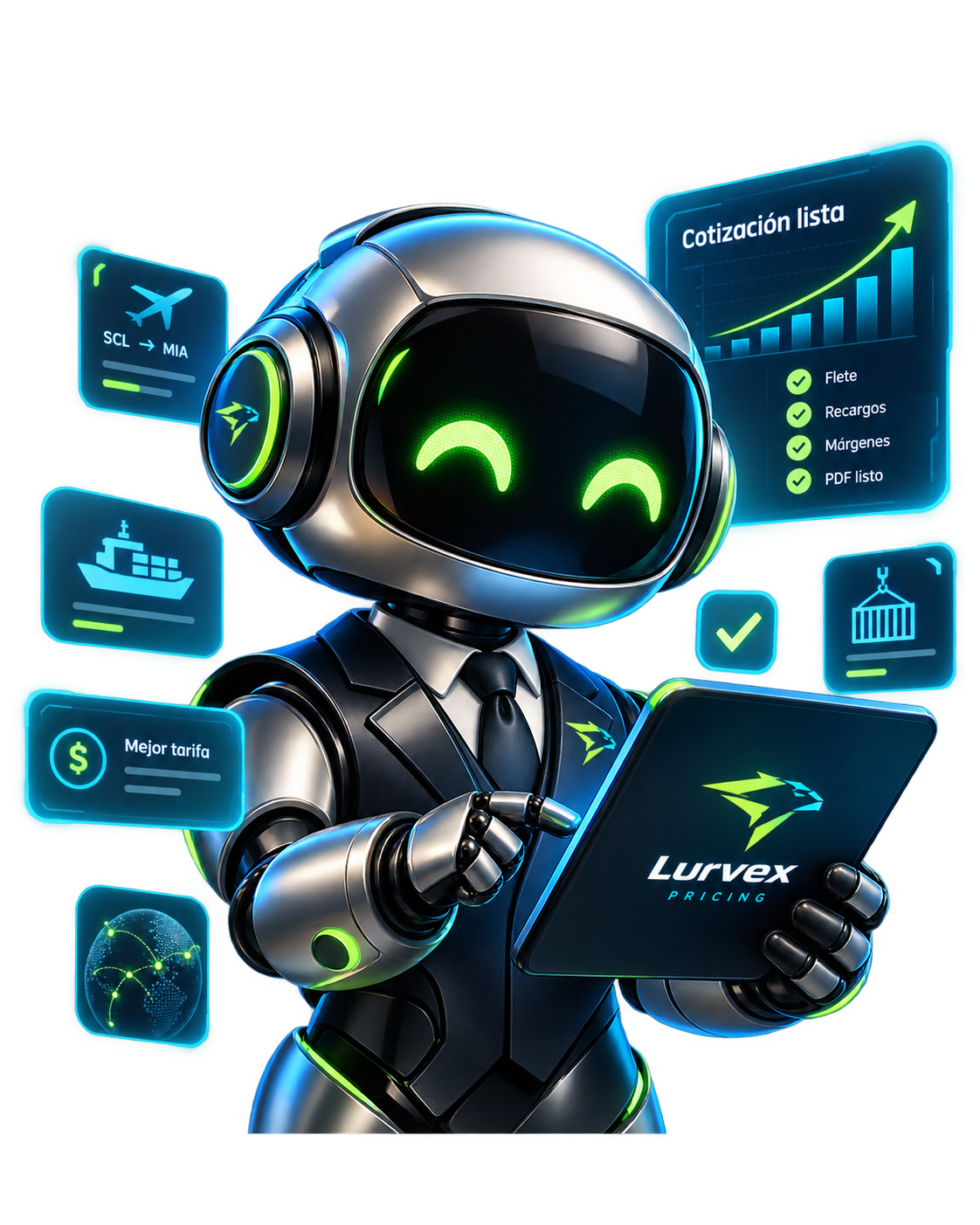 LurvexPricing, agente de IA para freight forwarders